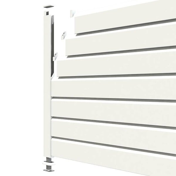 CLOSEA - Kit cloture - Lame 16cm   - PVC Blanc - LG: 12m x H: 1m44 - large