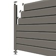 CLOSEA - Kit cloture - Lame 16cm   - PVC Quartz - LG: 6m x H: 1m13 - vignette