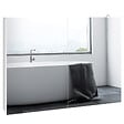KLEANKIN - Armoire miroir LED de salle de bain - 2 portes, 2 étagères - tactile, lumière réglable - MDF blanc laqué verre - vignette