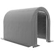 OUTSUNNY - Abri de jardin rangement extérieur dim. 239L x 159l x 190H cm - porte zippée - acier galvanisé PE gris - vignette