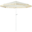 OUTSUNNY - Parasol inclinable de jardin style bohème à franges polyester haute densité crème - vignette