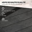 OUTSUNNY - Lot de 4 dalles de lestage parasol déporté piètement croix - à lester eau ou sable - HDPE noir - vignette
