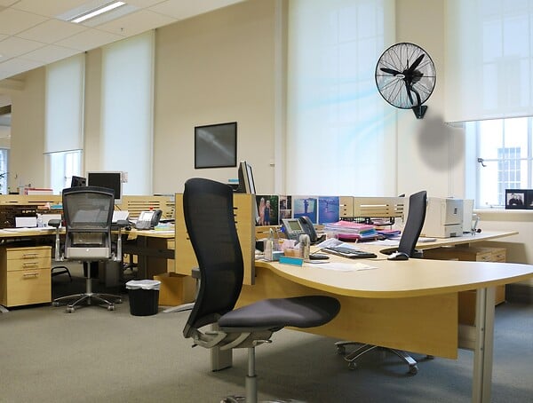 PURLINE - Ventilateur mural industriel 230W avec pales en aluminium - large