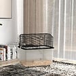 PAWHUT - Cage rongeur hamster 2 étages - roulettes, plateforme, échelle, accessoires - PP transparent acier noir - vignette