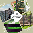 OUTSUNNY - Clôture de jardin panneau en métal revêtement PE - dim. 93L x 22l x 150H cm - marron foncé - vignette
