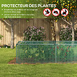 OUTSUNNY - Serre de jardin serre à tomates filet protection porte HDPE vert - vignette