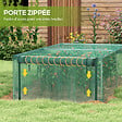OUTSUNNY - Serre de jardin serre à tomates filet protection porte HDPE vert - vignette