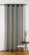 LINDER - LINDER VOILAGE CHAMBRAY LIN NATUREL & NOIR 145x240cm - vignette