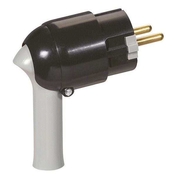 LEGRAND - Fiche plastique 2P+T 16A à extraction facilitée et sortie latérale - large