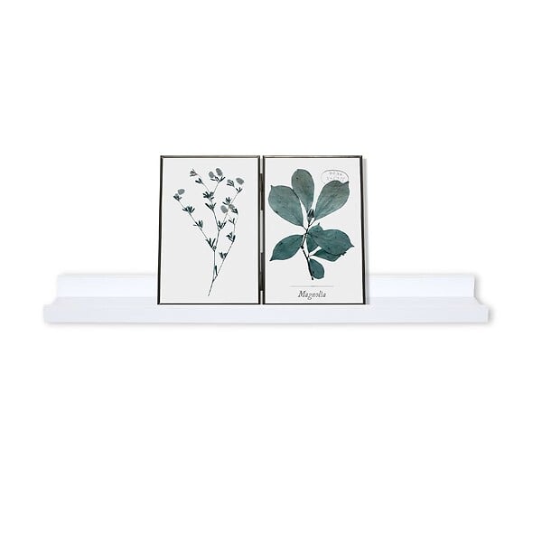 5 FIVE SIMPLY SMART - Étagère murale flottante coloris Blanc L 58 cm idéal pour tableau & cadre photo - large