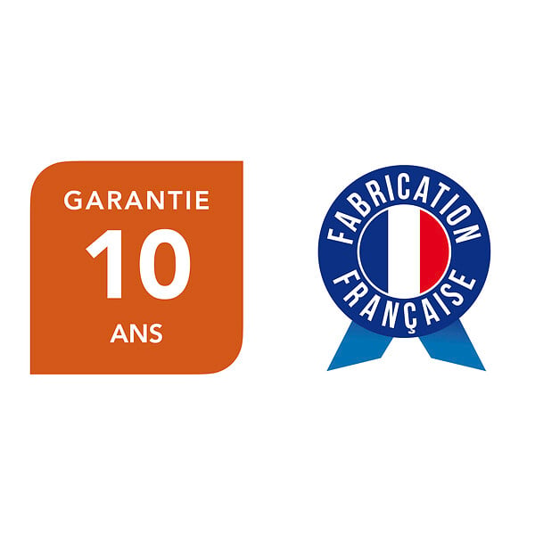 SPADONE - Porte de garage basculante blanche l.240 x H.200 cm x Ep.20 mm - large