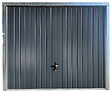 SPADONE - Porte de garage basculante grise l.240 x H.200 cm x Ep.20 mm - vignette