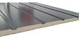 SPADONE - Porte de garage basculante grise l.240 x H.200 cm x Ep.20 mm - vignette