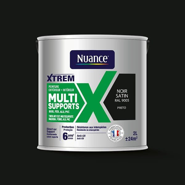 NUANCE - Peinture XTREM - Multi supports - Noir - Satin - 2L - large