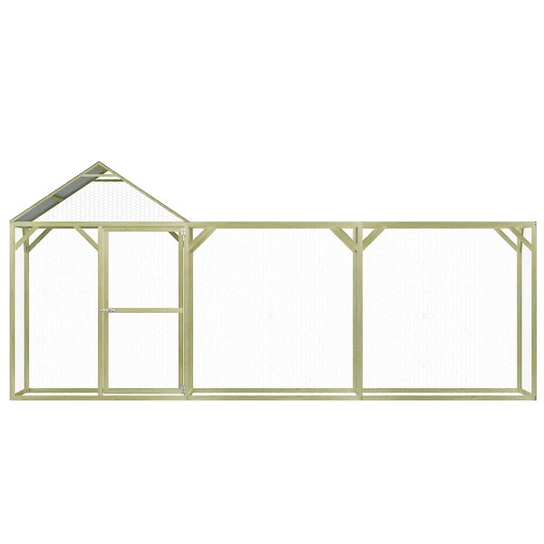 VIDAXL - vidaXL Poulailler 4,5x1,5x2 m Pinède imprégnée - large
