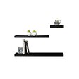 5 FIVE SIMPLY SMART - Étagère murale flottante carrée coloris Noir L 23.5 cm Fixations invisibles - vignette