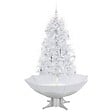VIDAXL - vidaXL Arbre de Noël neigeux avec base de parapluie Blanc 170 cm - vignette