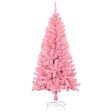 VIDAXL - vidaXL Sapin de Noël artificiel avec support rose 120 cm PVC - vignette