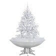 VIDAXL - vidaXL Arbre de Noël neigeux avec base de parapluie Blanc 140 cm - vignette