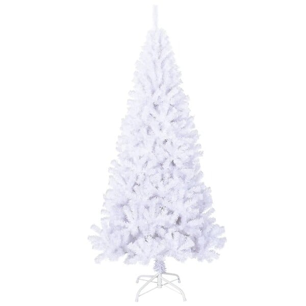 VIDAXL - vidaXL Arbre de Noël artificiel avec branches épaisses blanc 240cm PVC - large