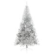 VIDAXL - vidaXL Demi sapin de Noël artificiel avec support argenté 210 cm PET - vignette