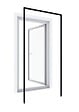 WINDHAGER - Huisserie porte battante anthracite 125x245 cm - vignette
