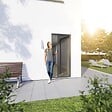 WINDHAGER - Enrouleur porte alu anthracite  140x225 cm - vignette