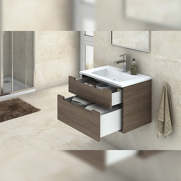 EMUCA - Tiroir extérieur Concept 30kg hauteur 138mm, profondeur 300mm, Acier, Peint en blanc - large