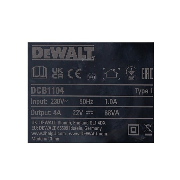DEWALT - Chargeur universel XR 12V / 18V DEWALT DCB1104-QW - large