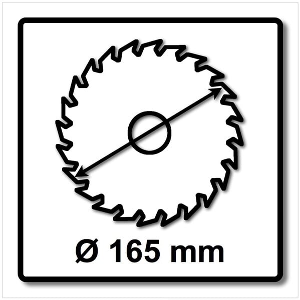 MAKITA - Lame carbure bois MAKITA A-89632 MForce 24 dents Ø165 mm - large