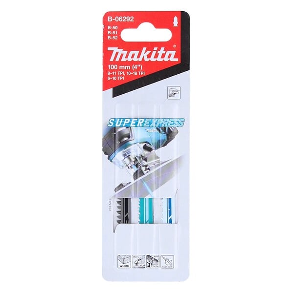 MAKITA - Lot de 3 Lames de Scie Sauteuse MAKITA B-06292 S-Express - large