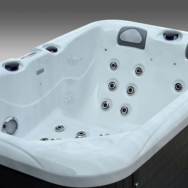 WATERCLIP - Spa acrylique ARKOS 3 places - 22 Hydrojets - 720L - 200 x 125 x 72cm - large