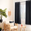 C MA DECO - Rideau thermique avec microfibre doublée d'une polaire, 8 oeillets - vignette