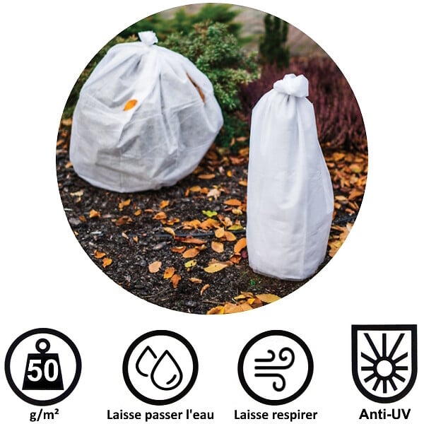 GT GARDEN - Voile d'hivernage - 50 g/m² - 3,20 x 10 mètres - large
