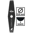 VITO - Lame de coupe pour débroussailleuse 2 dents Diam 310mm Alesage 25.4 VITO - vignette