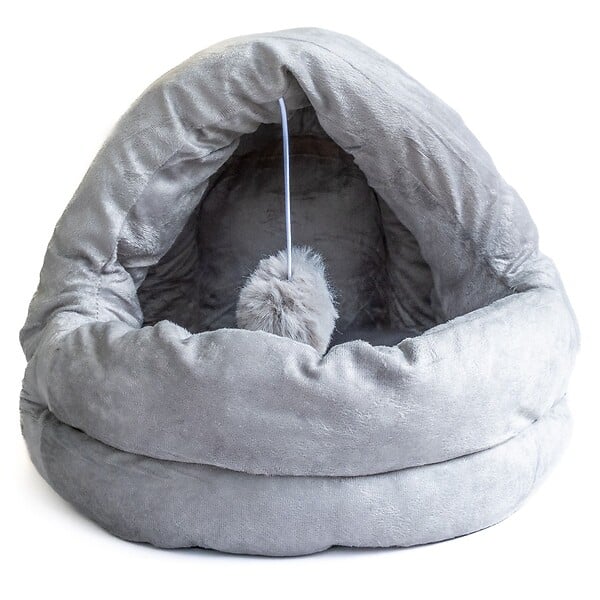 KZ GARDEN - Panier pour chat avec Coussin Lavable Niche avec balle Grotte Cabane Rembourrée Douillet KZ GARDEN - large