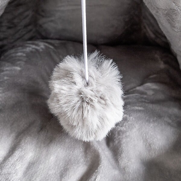 KZ GARDEN - Panier pour chat avec Coussin Lavable Niche avec balle Grotte Cabane Rembourrée Douillet KZ GARDEN - large