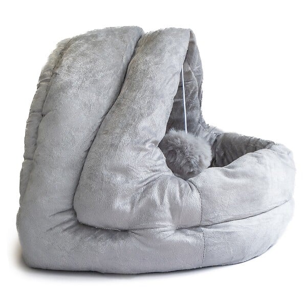 KZ GARDEN - Panier pour chat avec Coussin Lavable Niche avec balle Grotte Cabane Rembourrée Douillet KZ GARDEN - large