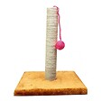 KZ GARDEN - Griffoir pour Chat avec Balle Grattoir Chaton Hauteur 30 cm Peluche moelleuse - vignette