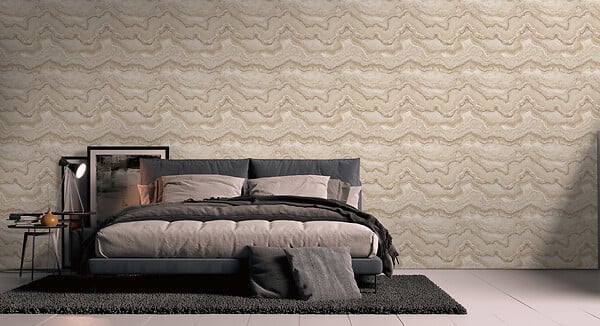 AS CREATION - pv/int malachite beige - large