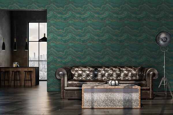 AS CREATION - pv/int malachite emeraude - large