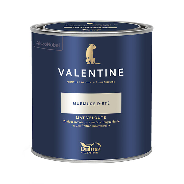 DULUX VALENTINE - Peinture murs&boiseries Valentine  Mat Velouté Murmure d'Eté 0,5 L - large