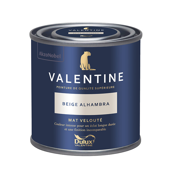 DULUX VALENTINE - Peinture murs&boiseries Valentine  Mat Velouté Beige Alhambra 0,125L - large