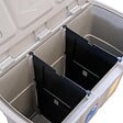 DEA HOME - Poubelle de tri 3 bacs de 25L Dim 75 x 37 x H50 cm Avec couvercle Recyclage 3 en 1 DEA HOME - vignette