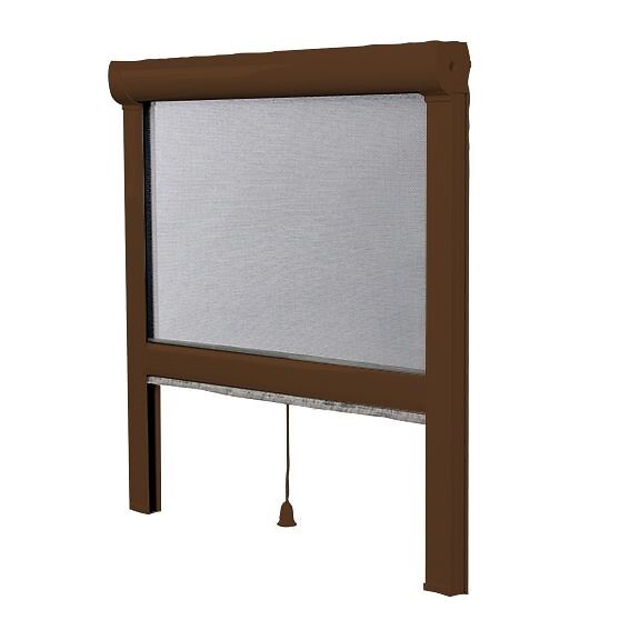MOUSTIKIT - Store moustiquaire enroulable - Marron - 150x230cm - large
