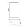 GODART - Meuble lave mains wc noir mat avec lave-mains design noir - l.42.5 X H. 68.6 cm - sans robinetterie - Austin - vignette