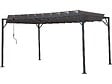 HABITAT ET JARDIN - Pergola bioclimatique en tissu "Lodge" 3 x 4 m - Anthracite - vignette