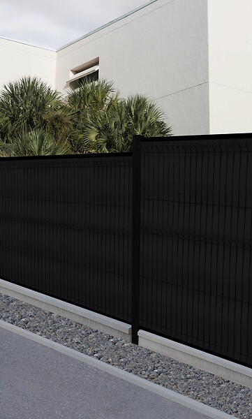 SYLWAY - Kit de lamelles occultantes bois composite, H. 1,73 x L.2,5 m, noir, SYLWAY - large