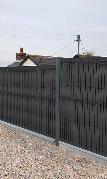 SYLWAY - Kit de lamelles occultantes bois composite, H.1,53 x L.2,5 m, gris anthracite, SYLWAY - large