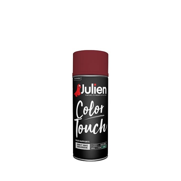 JULIEN - Peinture aerosol Color Touch - Rouge Basque  - Satin - 400ml - large